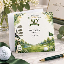 Golf 80th Birthday