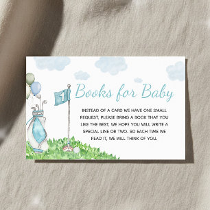 Golf A Little Putter Baby Shower Books for Baby Enclosure Card