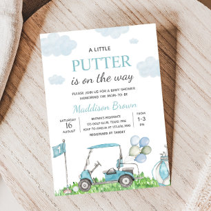 Golf A Little Putter Baby Shower Invitation