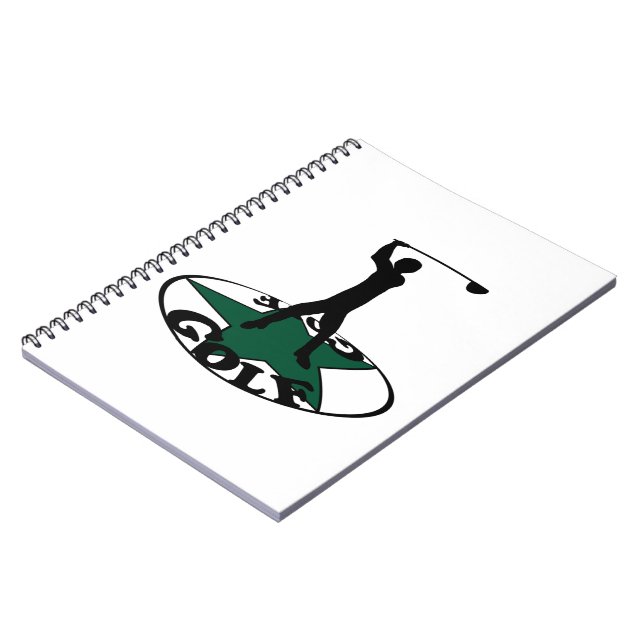 Golf - a wonderful game   notebook (Left Side)