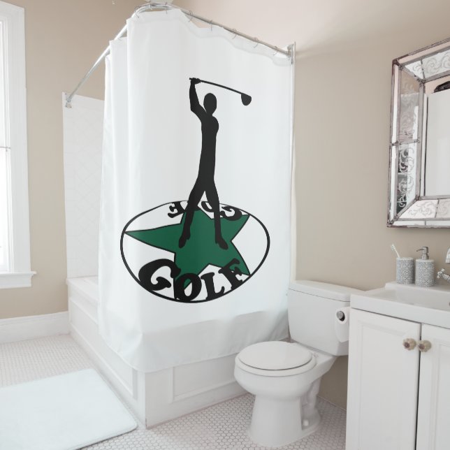 Golf - a wonderful game   shower curtain (In Situ)
