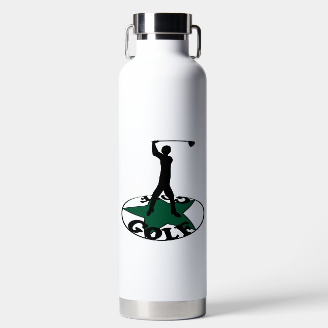 Golf - a wonderful game   water bottle (Front)