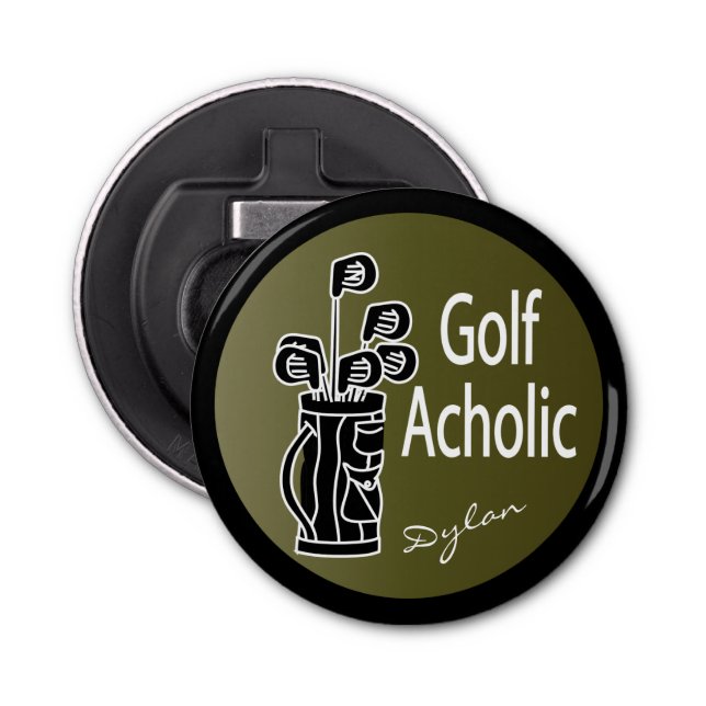 Golf Acholic - Funny Humour Bottle Opener (Front)