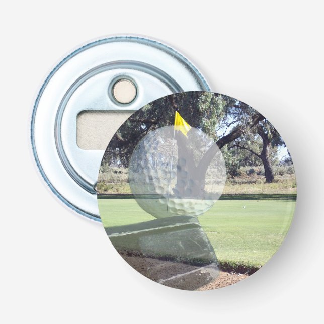 Golf Addiction, Magnetic Bottle Opener. Opener (Front)