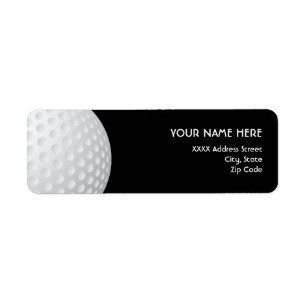 Golf Address Labels