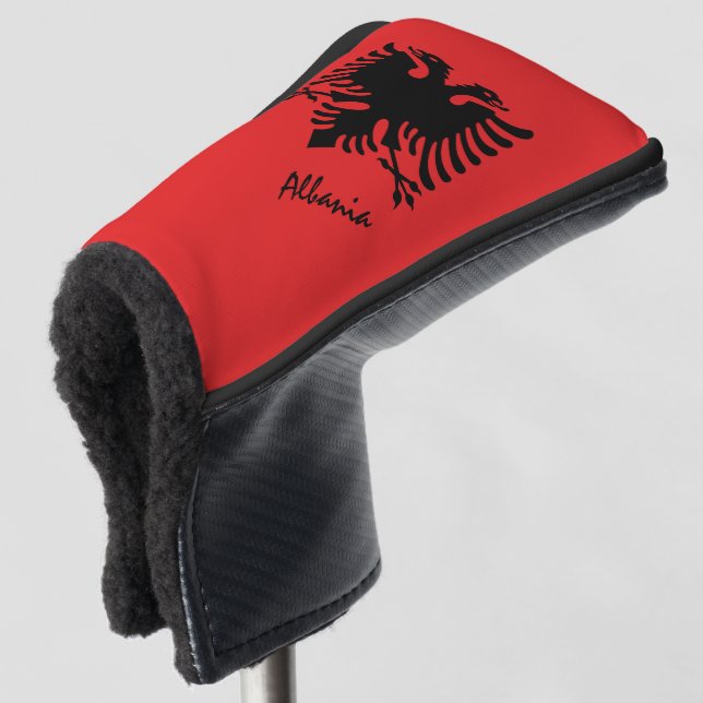 Golf Albania & Albanian Flag / Golf Clubs Covers (3/4 Front)