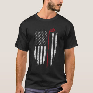 Golf American Flag 4Th Of July Usa Patriotic T-Shirt