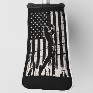 Golf American Flag Gifts Birthday Father's Day  Head Cover