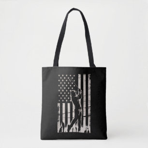 Golf American Flag Gifts Birthday Father's Day  Tote Bag