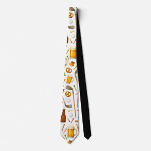 Golf and Beer for Golfer Tie