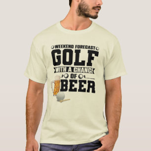 Golf and Beer Forecast T-Shirt