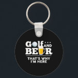 Golf And Beer Joke Dad Funny Fathers Day Drinking  Key Ring<br><div class="desc">Golf And Beer Joke Dad Funny Fathers Day Drinking Birthday</div>