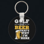 Golf And Beer Joke Dad Funny Father's Day Drinking Key Ring<br><div class="desc">Golf And Beer Joke Dad Funny Father's Day Drinking Birthday</div>
