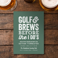 Golf and brews before I do's green bachelor party