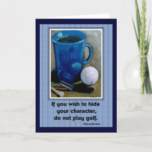 GOLF AND CHARACTER: Father's Day Card