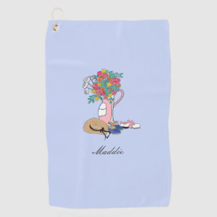 Golf and  Gardening Personalised Ladies Towel