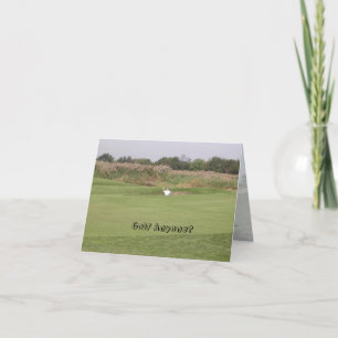 Golf Anyone? Invitation