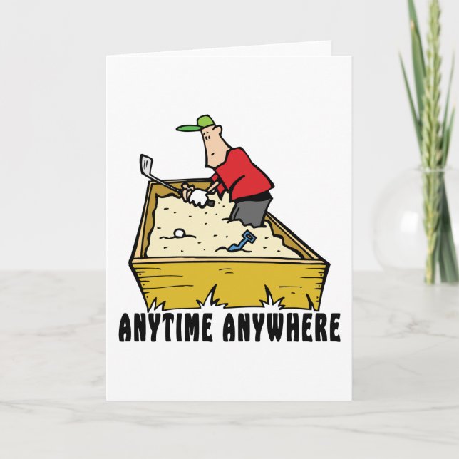 Golf Anytime Anywhere Holiday Card (Front)