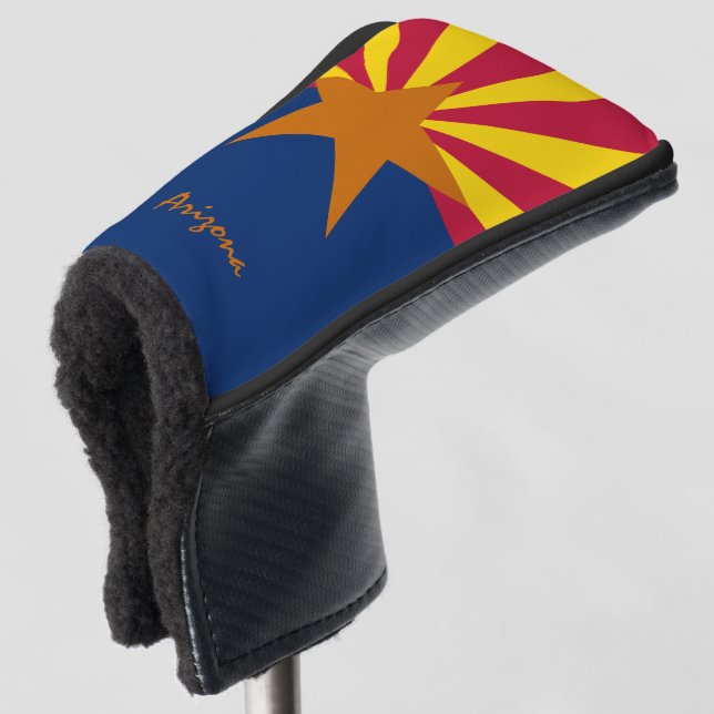 Golf Arizona & Arizona Flag / Golf Clubs Covers (3/4 Front)