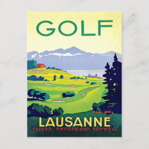 Golf at Lousanne, Switzerland Postcard