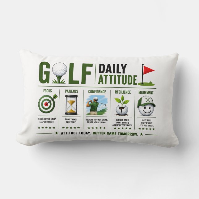 Golf attitude lumbar cushion (Front)
