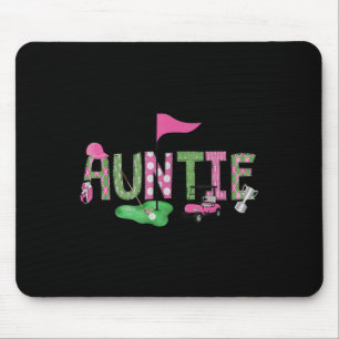 Golf Auntie Nk Hole In One Golf 1st Birthday Girl  Mouse Pad