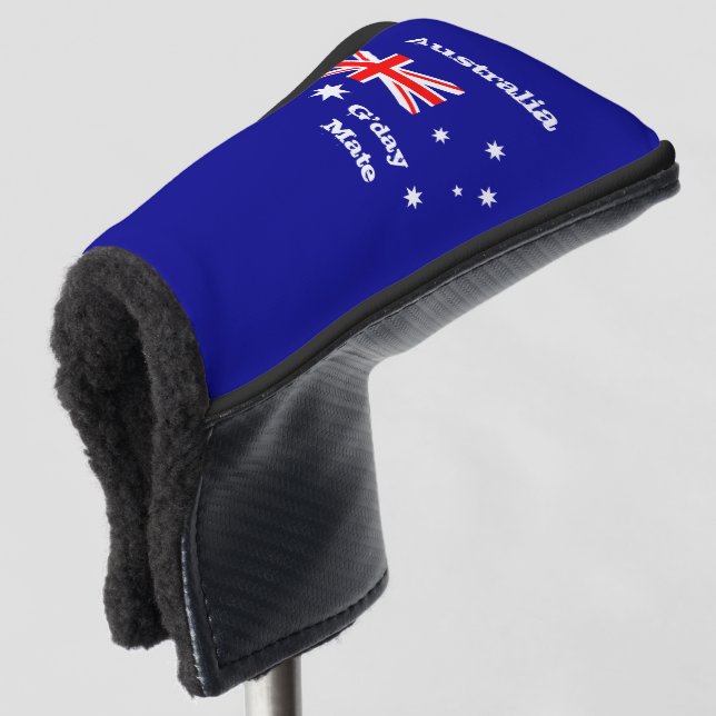 Golf Australia Flag & G'day Mate /Golf Clubs Cover (3/4 Front)