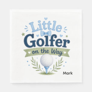 Golf Baby Boy golf ball watercolor Napkin