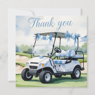 Golf Baby Shower Boy themed  Thank You Card
