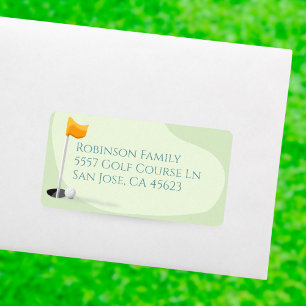 Golf Baby Shower Cute Boy Par-Tee Address Label