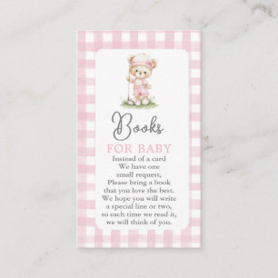 Golf Baby Shower Girl Books for Baby Card