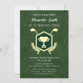Golf Baby Shower Invitation