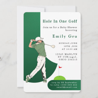 Golf Baby Shower Invitation