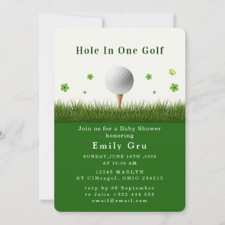 Golf Baby Shower Invitation