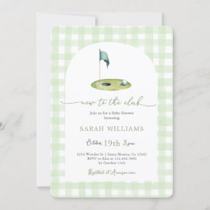 Golf Baby Shower Invitation