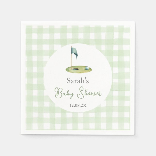 Golf Baby Shower Napkins (Front)