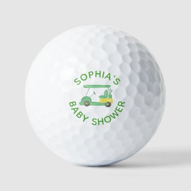 Golf Baby Shower Personalised Golf Balls (Front)