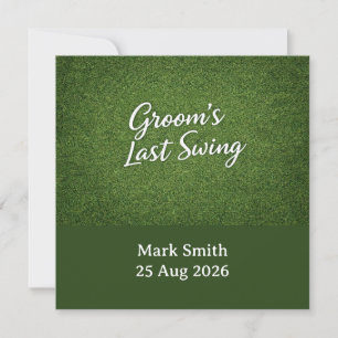 Golf Bachelor Par-Tee Golf Theme Invite   Tee Time