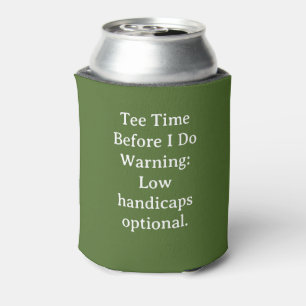 Golf Bachelor Par-Tee Golf Theme Invite Tee Time Can Cooler