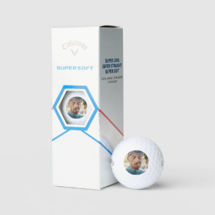 Golf Bachelor Party Favour Custom Groom Face Photo Balls