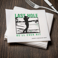 Golf Bachelor Party Funny Last Hole He'll Ever Hit