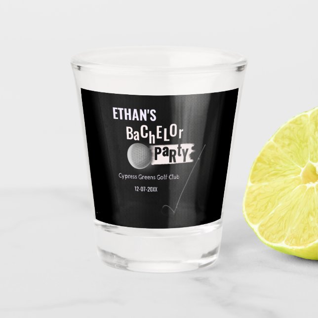 Golf Bachelor Party - Golf getaway - Golfers Game Shot Glass (Front)