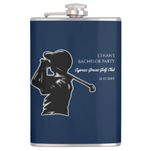 Golf Bachelor Party - golf outing Classic Stylish Hip Flask