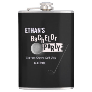 Golf Bachelor Party - golf outing Classic Stylish Hip Flask