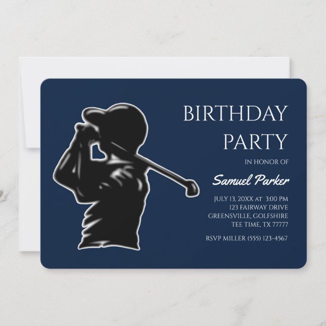 Golf Bachelor Party - golf outing  Classic Stylish Invitation (Front)