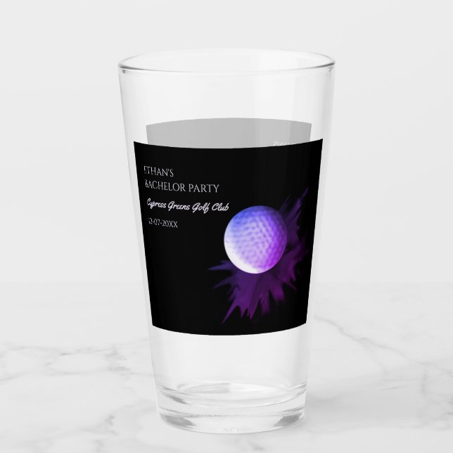 Golf Bachelor Party - Golfing trip Classic Golfer Glass (Front)