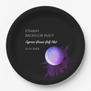 Golf Bachelor Party - Golfing trip Classic Golfer Paper Plate