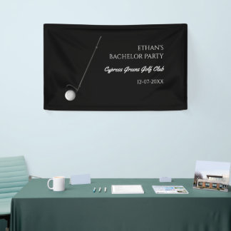 Golf Bachelor Party - Golfing trip Classic Stylish Banner