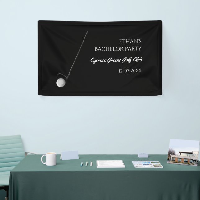 Golf Bachelor Party - Golfing trip Classic Stylish Banner (Tradeshow)