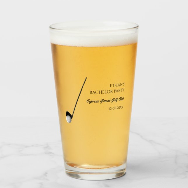 Golf Bachelor Party - Golfing trip Classic Stylish Glass (Front Filled)